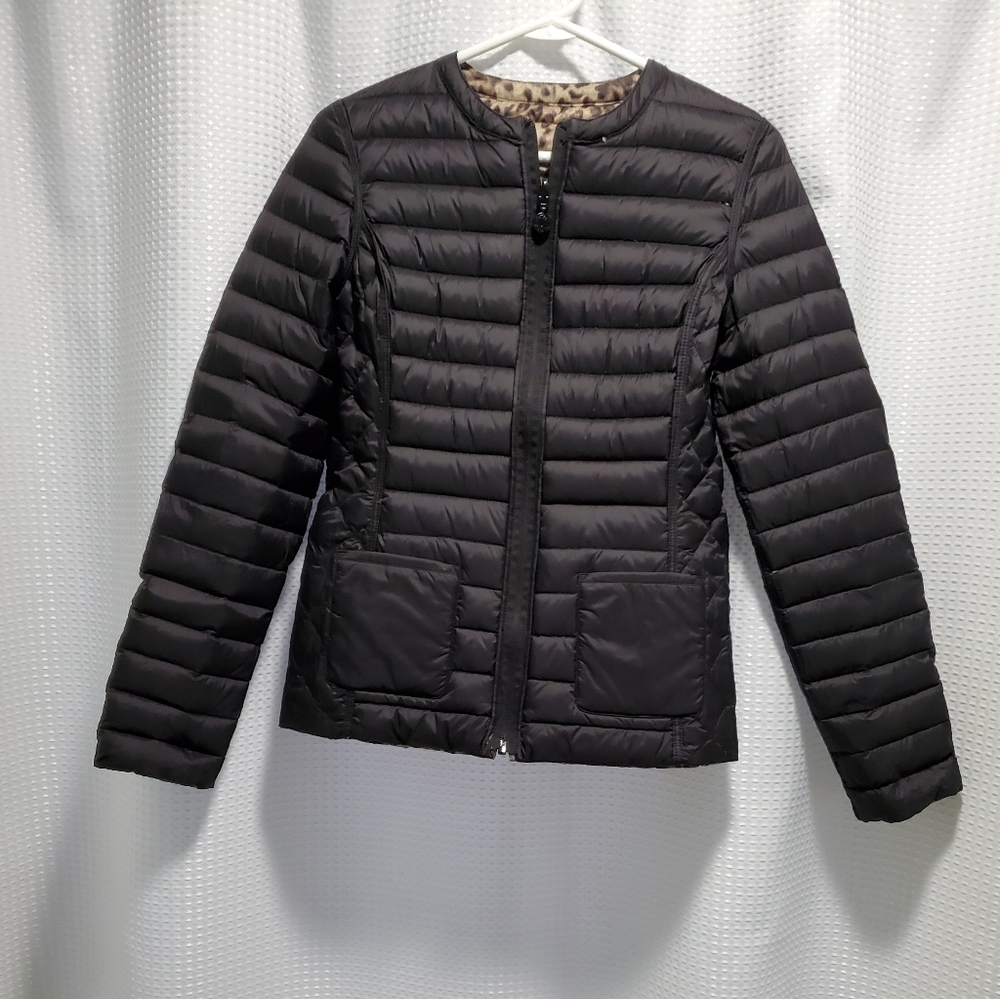 Reversible black/leopard jacket - Picture 2 of 3